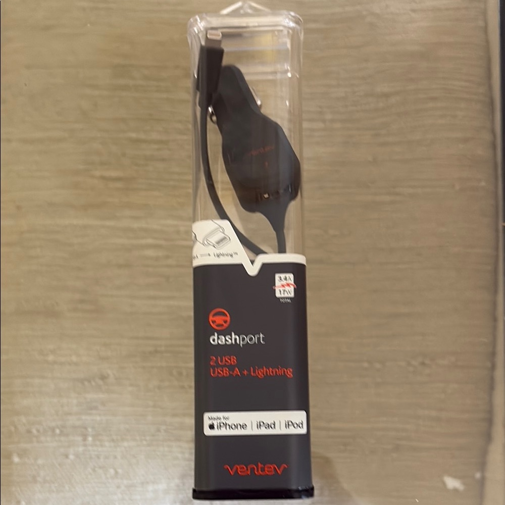 Ventev Dashport 2 USB-A Plus Lightning Cable